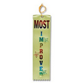 2"x8" Stock Recognition Ribbons (MOST IMPROVED) Carded